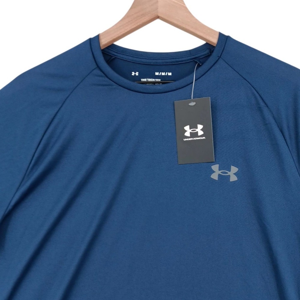 Under Armour UA Tech 2.0 Tee Shirt Mens M Navy Lightweight Loose Fit NEW Flaw
